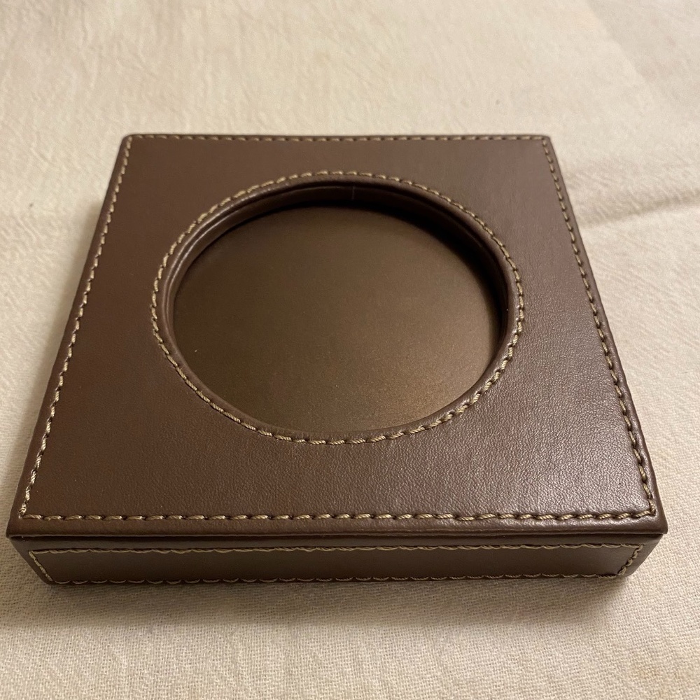 NIB Partylite Faux Leather Candle Holder